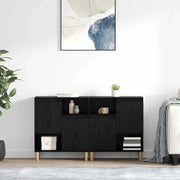 Sideboards 2 pcs Rovere Nero 60 x 35 x 70 cm Legno multistrato