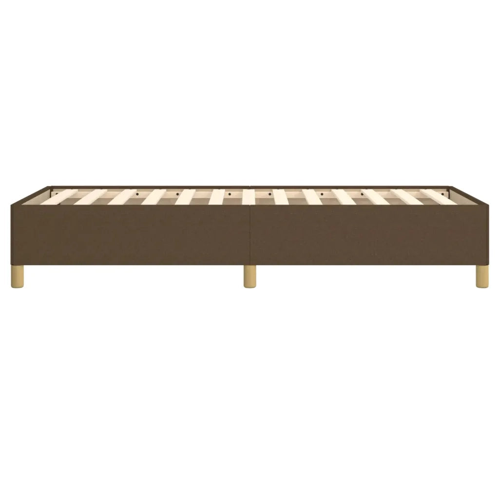 Giroletto senza Materasso Marrone Scuro 90x200 cm Tessuto 347136