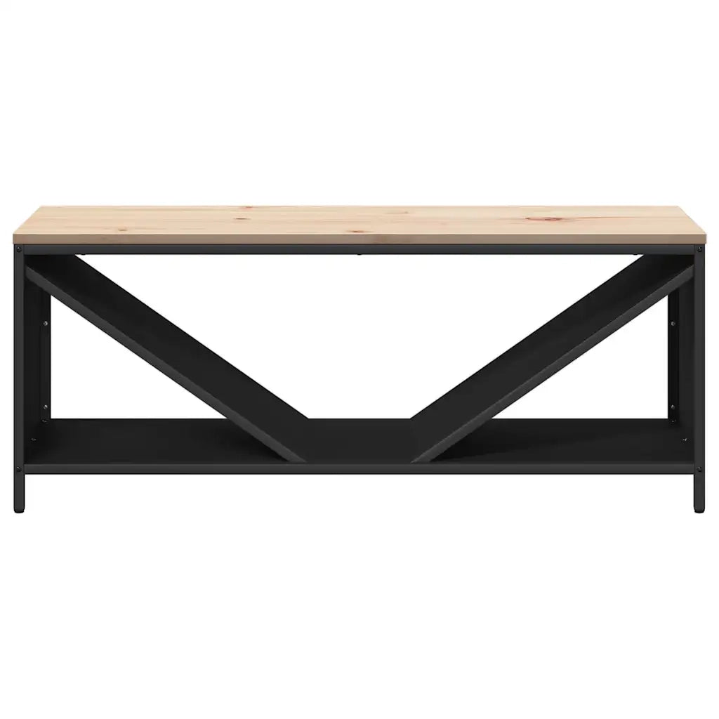 Rastrelliera per Legna da Ardere con Piano Nera 100x40x60 cm CFW4031799
