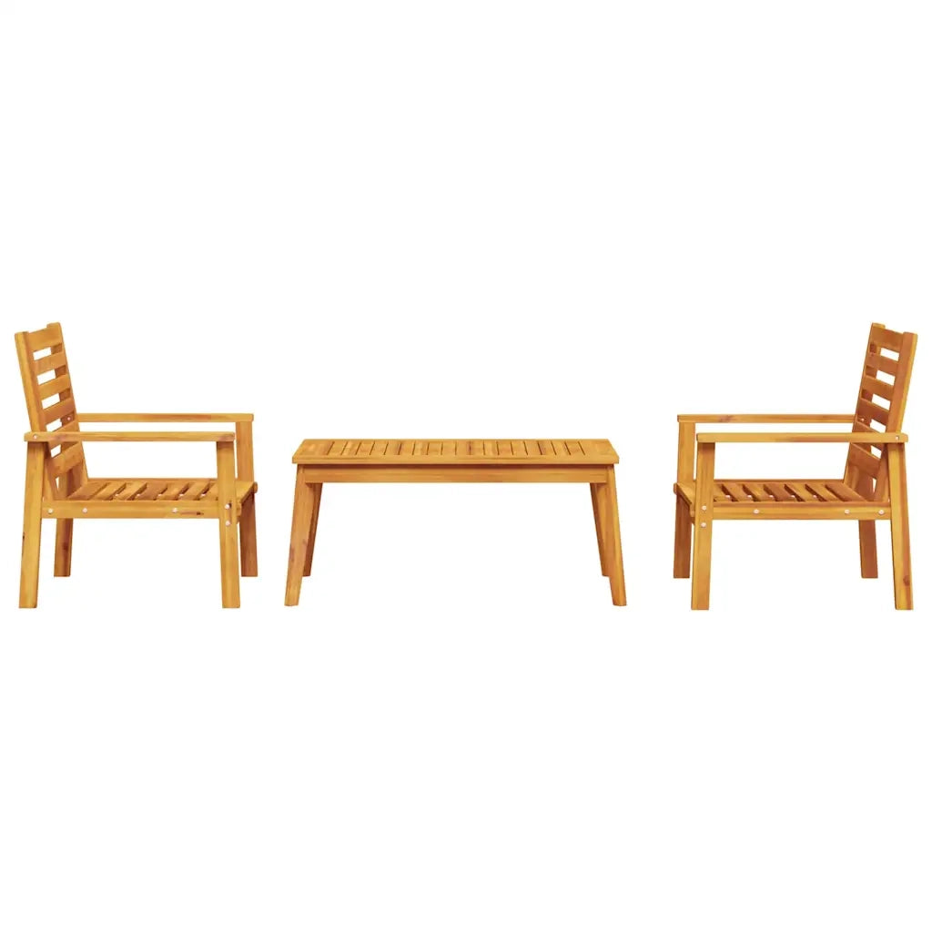 Set da Salotto da Giardino 3 pz in Legno Massello di Acacia 3211806