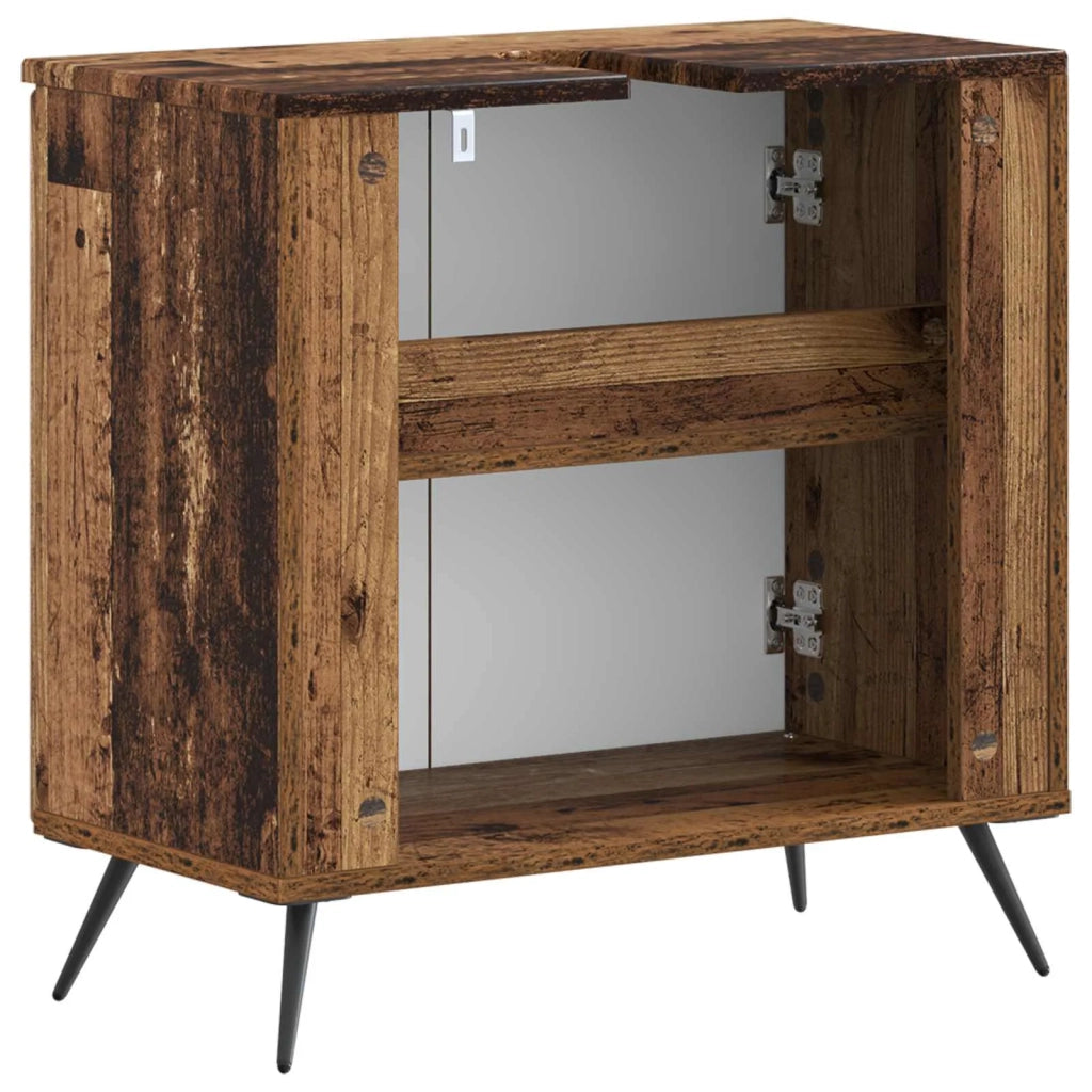 Armadio per Lavabo da Bagno BREDA Legno antico 897453