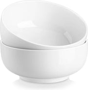 Bowl da Ramen 2-delig in porcellana bianca con ciotola per zuppe, ciotola per insalata, ciotola per dessert e ciotola per frutta 1320 ml