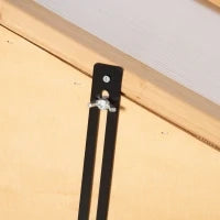 Mini Serra, piccola serra con telaio in legno, finestra e doppia porta, 3 ripiani, 70L x 50P x 120A cm, Marrone