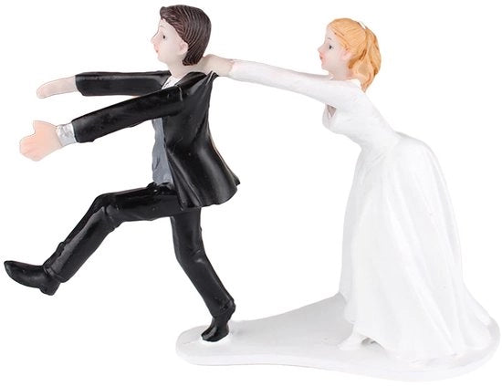 Decorazione per torta in cera - Disegno romantico per matrimoni - Decorazione per tavola - Decorazione per torta - Dimensioni: 15x6x10.5cm