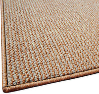 Tappeto Cucina 57x330 cm Tessitura Piatta Antiscivolo Multiuso Corsia Corridoio Made In Italy Beige