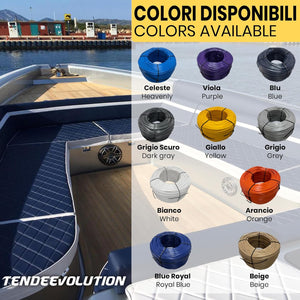 Bordino PVC Bordò per Cuscineria Nautica - UV Resistant - 5MT - Perfetto per Imbarcazioni & Giardino