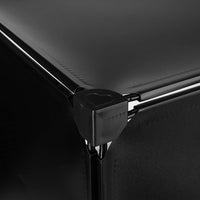 Scarpiera in plastica sistema con 6 ripiani per armadietti 24 paia nero 13_0000254_2