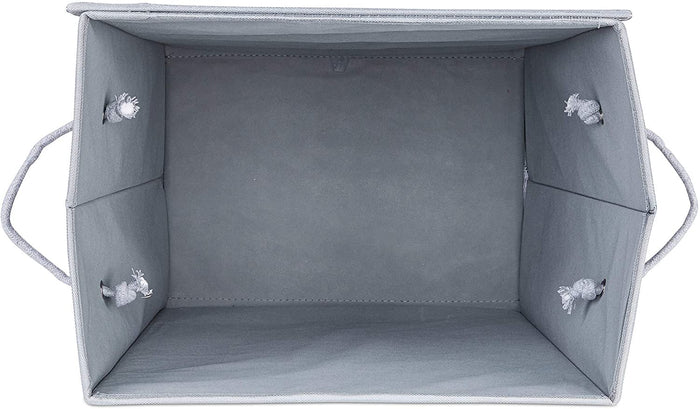 Cestello pieghevole con coperchio cesto portabiancheria sporca 60 litri manici 13_0000820