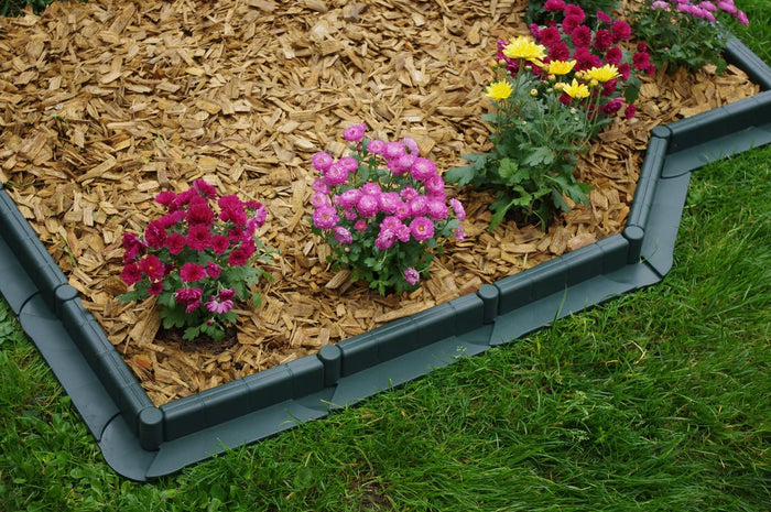 La bordatura di decorazione in plastica per il prato, VERDE â€“ 5 m di lunghezza x 6 cm 