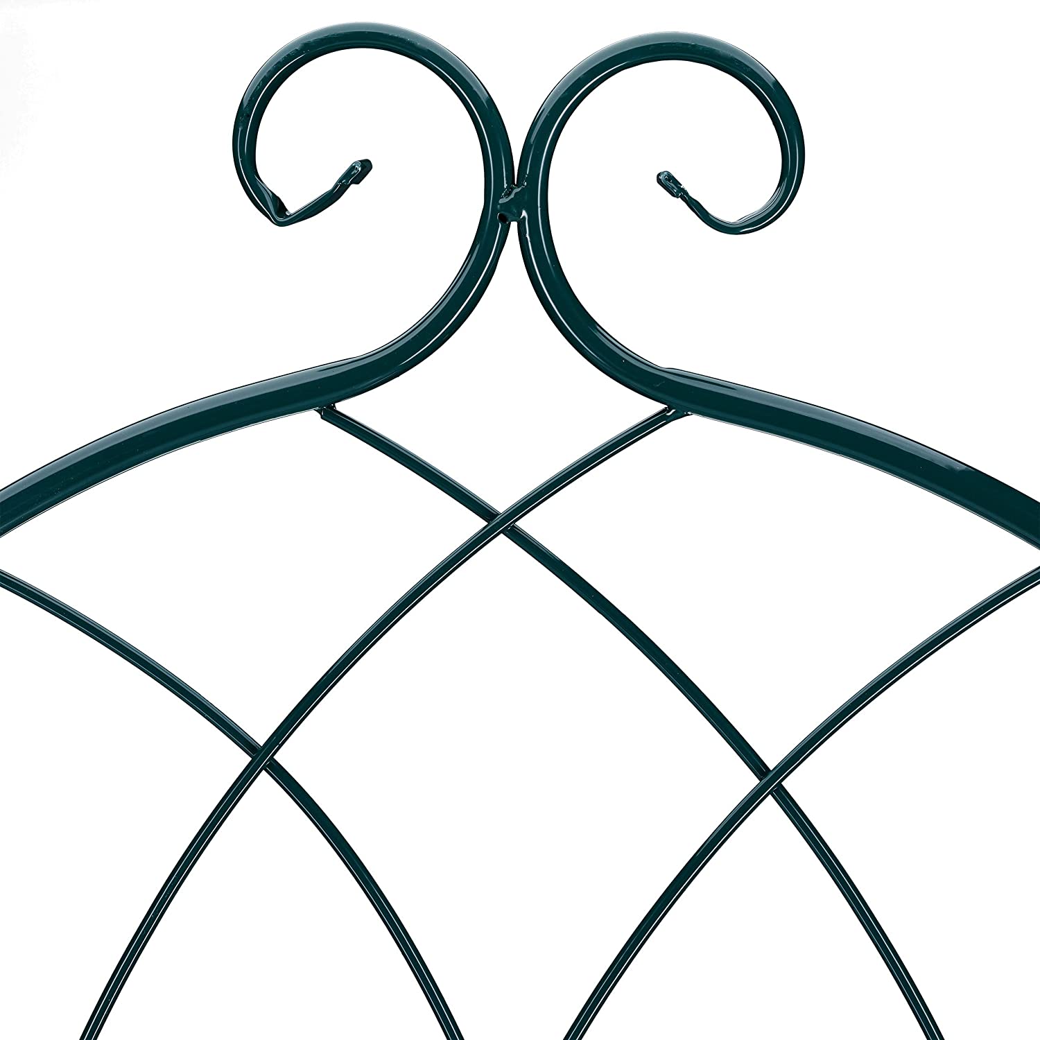 Recinzione a traliccio per piante rampicanti ad arco da giardino in ferro set da 2 verde 13_0002896_5