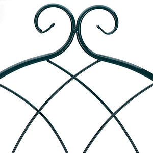 Recinzione a traliccio per piante rampicanti ad arco da giardino in ferro set da 2 verde 13_0002896_5