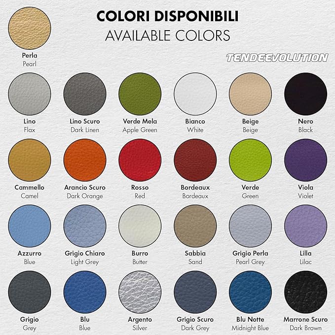 Ecopelle di Alta Qualità "Vanessa" - Colore Verde mela 25  - Morbida e Resistente - Vendita al Mezzo Metro