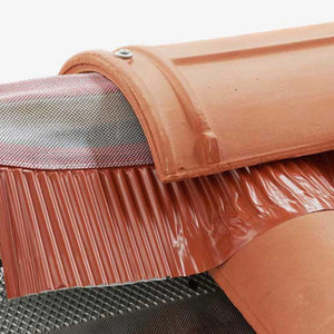 Sottocolmo Universale Top con Fascia in PP Bandelle Laterali Plissettate in Alluminio, Rotolo da 20Metri con Adesivo da 200 mm