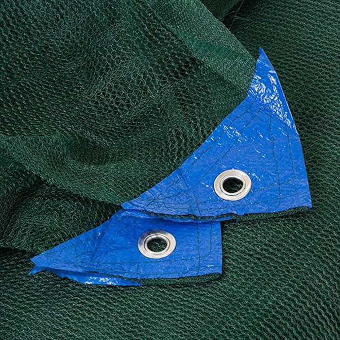 RETE OLIVE TESSUTO ANTISPINA 10X10m VERDE LATI RINFORZATI OCCHIELLI C/APERTURA