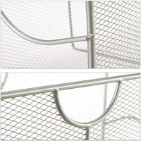 Portariviste in rete metallica Portariviste portariviste in rete intrecciata 39 cm grigio 13_0002229