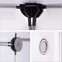 Ripiano portaoggetti 9 armadi con ante modulari in plastica Montaggio fai da te plug in libreria trasparente 13_0001190