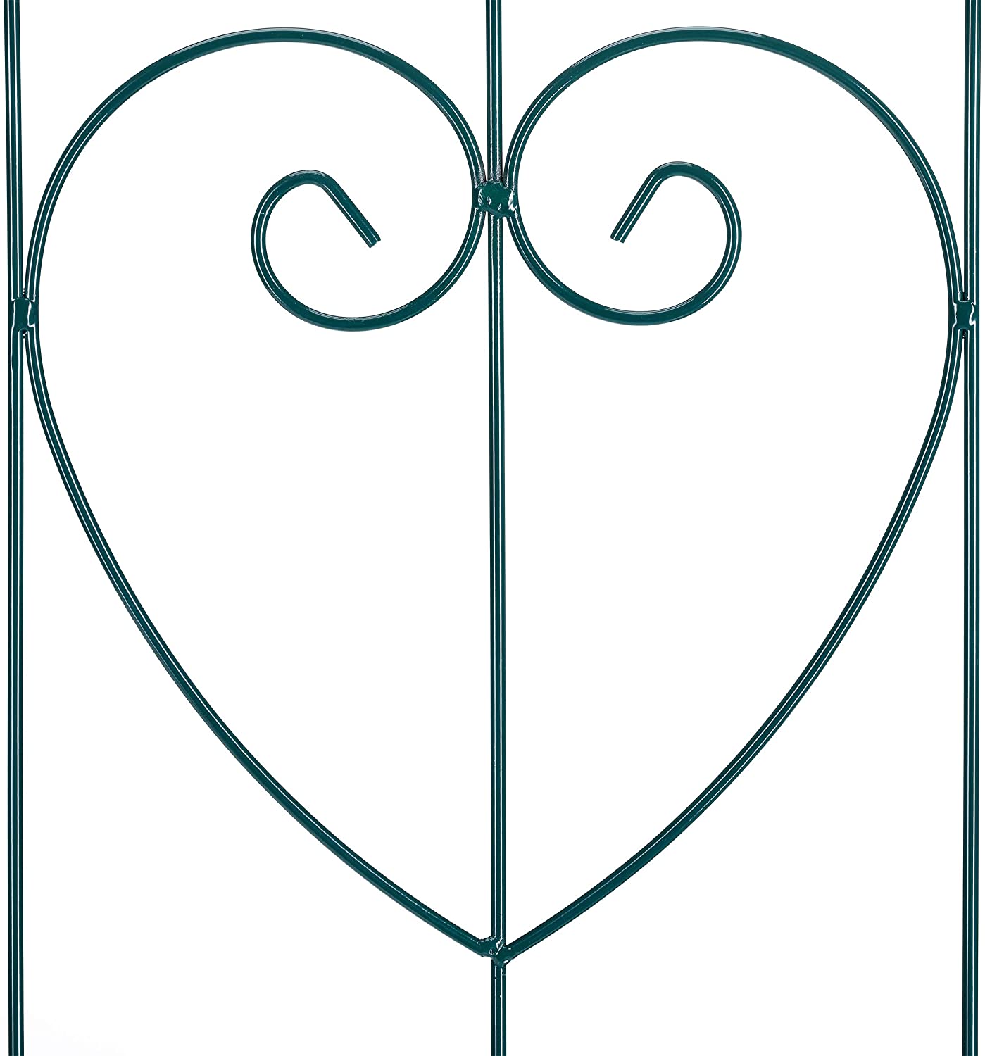 Recinzione a traliccio per piante rampicanti ad arco da giardino in ferro set da 2 verde 13_0002896