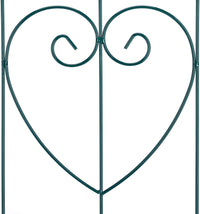 Recinzione a traliccio per piante rampicanti ad arco da giardino in ferro set da 2 verde 13_0002896