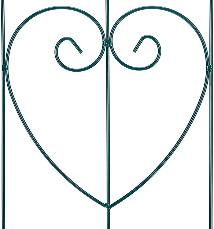 Recinzione a traliccio per piante rampicanti ad arco da giardino in ferro set da 2 verde 13_0002896