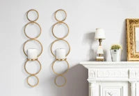 Portacandele Circly Coppia cm 14X10,5X58,5