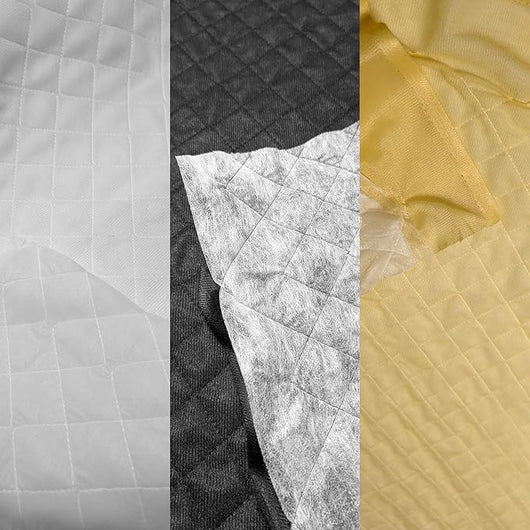 Vellutino Trapuntato Accoppiato 3 Corpi - Colore Beige - Alta Qualità Made in Italy - Tessuto Velluto per Tappezzeria al Metro