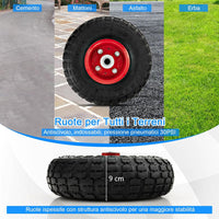 Porta Legna da Ardere, Carrello Portalegna da Ardere con Ruote in Gomma Antiusura e Antiurto, Carrello Porta Legna per Esterni e Interni, Portata 100 kg, 66 x 51 x 111 cm