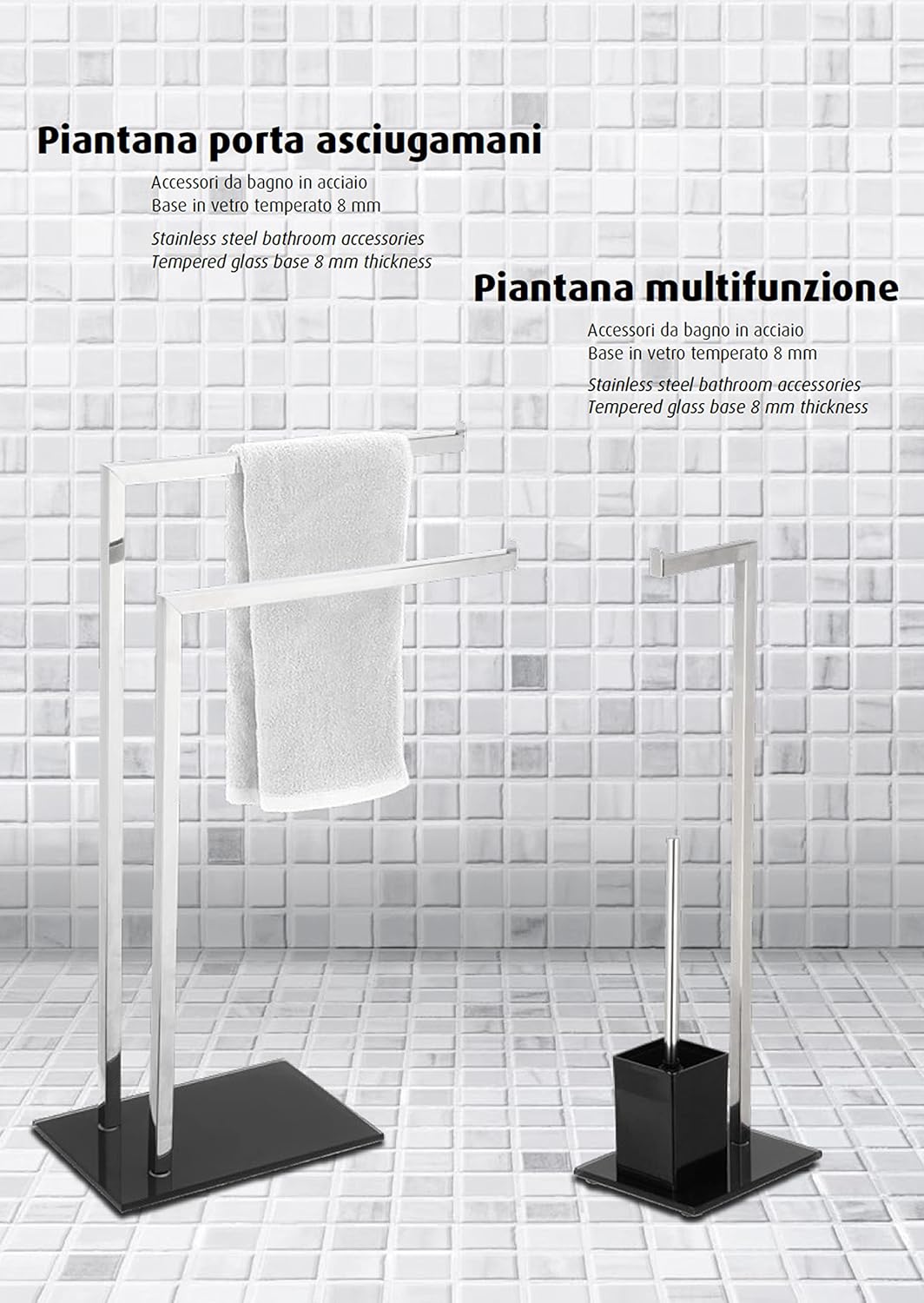Piantana multifunzione colore nero P1407430/A