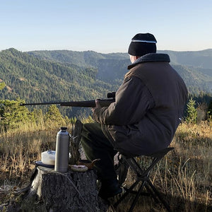 Set di 2 Sgabelli da Caccia Treppiede Pieghevoli, Sgabello da Esterno Pieghevole Leggero con Tracolla, Sgabello Treppiede Portatile per Campeggio, Caccia, Pesca, Viaggi, Carico Massimo 150 kg