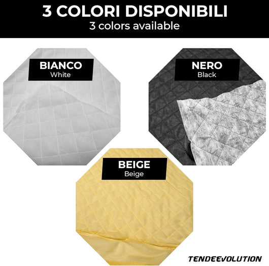 Vellutino Trapuntato Accoppiato 3 Corpi - Colore Beige - Alta Qualità Made in Italy - Tessuto Velluto per Tappezzeria al Metro