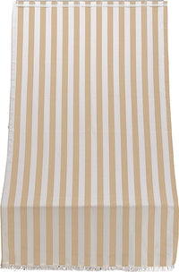 Tenda da sole per porta con anelli 300x140 cm riga beige T1372911/C