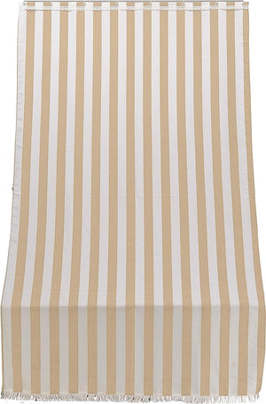 Tenda da sole per porta con anelli 300x140 cm riga beige T1372911/C
