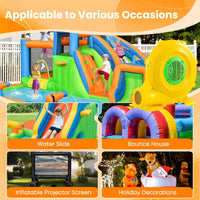 Ventilatore di Aria del Castello Gonfiabile, Soffiatore per Giochi Gonfiabili con Cavo di Alimentazione, Picchetti da Terreno, per Castello Gonfiabile, Scivolo Acquatico (750W)