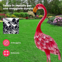 Statue da Giardino in Metallo, Set di 2 Sculture da Esterno ed Interno, Ideale per Casa, Patio, Prato e Cortile (Modello 1)