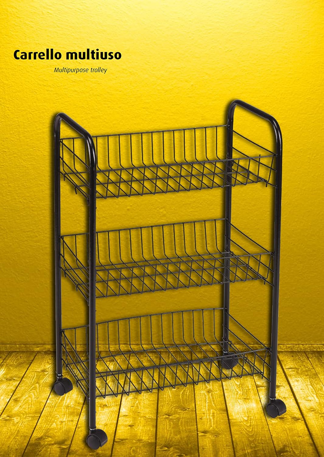 C1407117 - Carrello multiuso nero