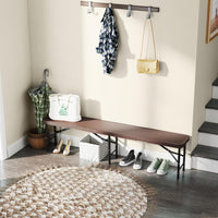 Panca da Giardino 180 cm, Panca Pieghevole da Picnic in HDPE, per Giardino Campeggio Festa, Portata 600 kg (Panca)