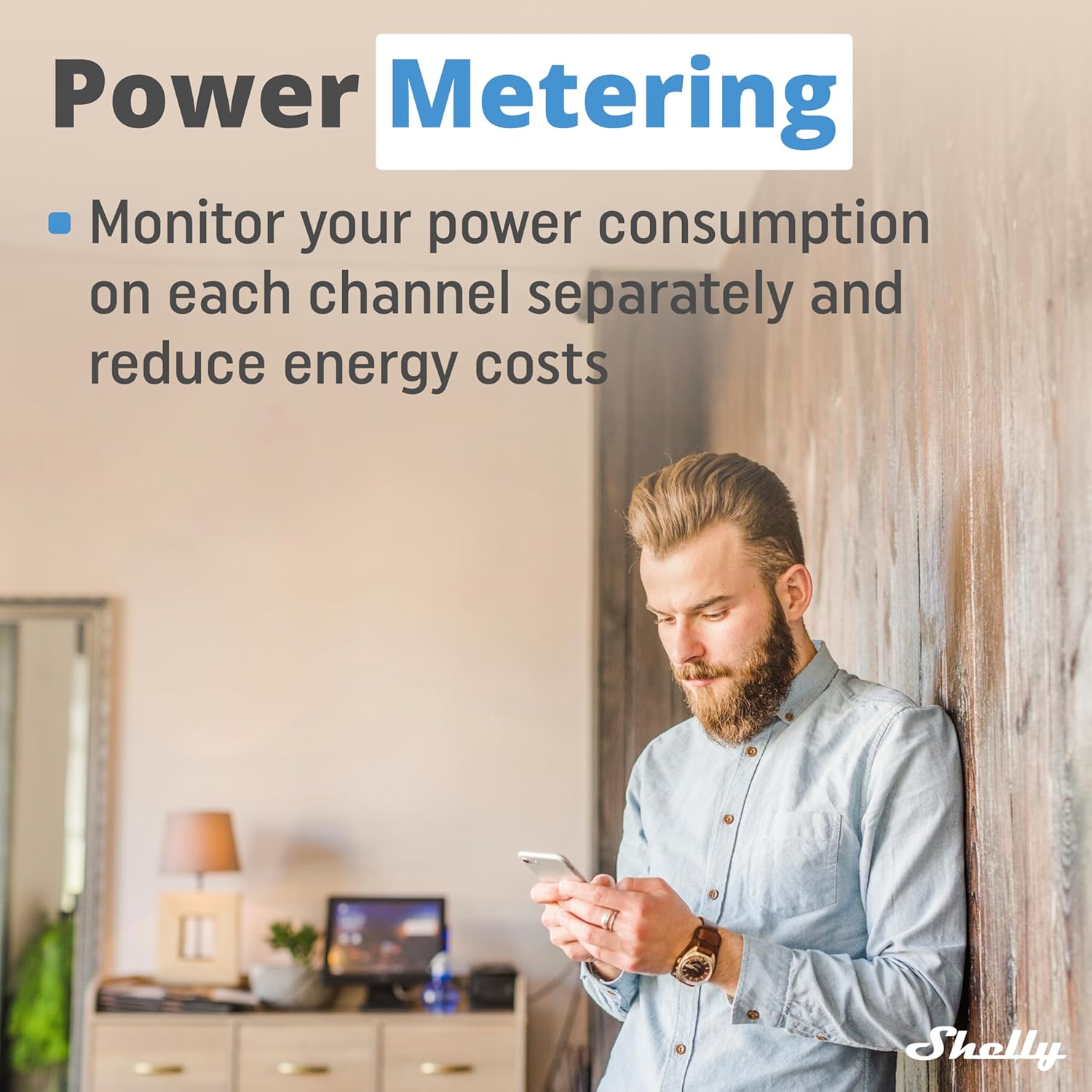 Shelly 2 PM Gen3 Interruttore intelligente per tapparelle WiFi e Bluetooth