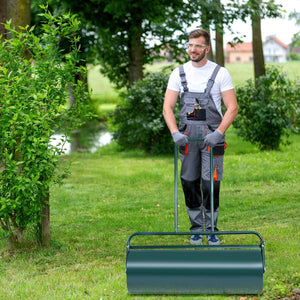 Rullo per Prato Larghezza 90cm Ø30, capacità di Riempimento 63L (Verde)