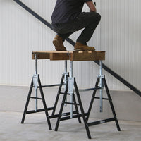 CAVALLETTO PIEGHEVOLE TELESCOPICO H:80-130cm PORTATA 180kg KRT671003 KREATOR COLTI26035