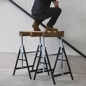 CAVALLETTO PIEGHEVOLE TELESCOPICO H:80-130cm PORTATA 180kg KRT671003 KREATOR COLTI26035