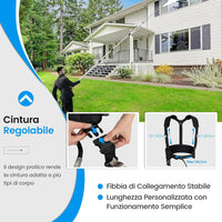 550 cm Kit di Prolunga per Idropulitrici, Lancia Telescopica per Idropulitrice con 5 Ugelli 2 Adattatori Accoppiatore Girevole e Imbracatura di Supporto, 4000PSI