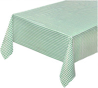 Tovaglia Cucina Antimacchia Plastificata 140x400 Cm Cerata Felpata CopriTavolo Quadretti Verdi