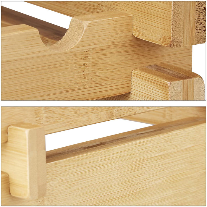 Portabottiglie impilabile su 6 livelli 86 cm bambù 13_0002171