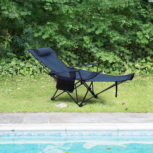 Set di 2 Sedie da Campeggio Sedie Pieghevoli Portatile Leggero, Sedia Pieghevole per esterni per Giardino, Pesca, Picnic, Blu