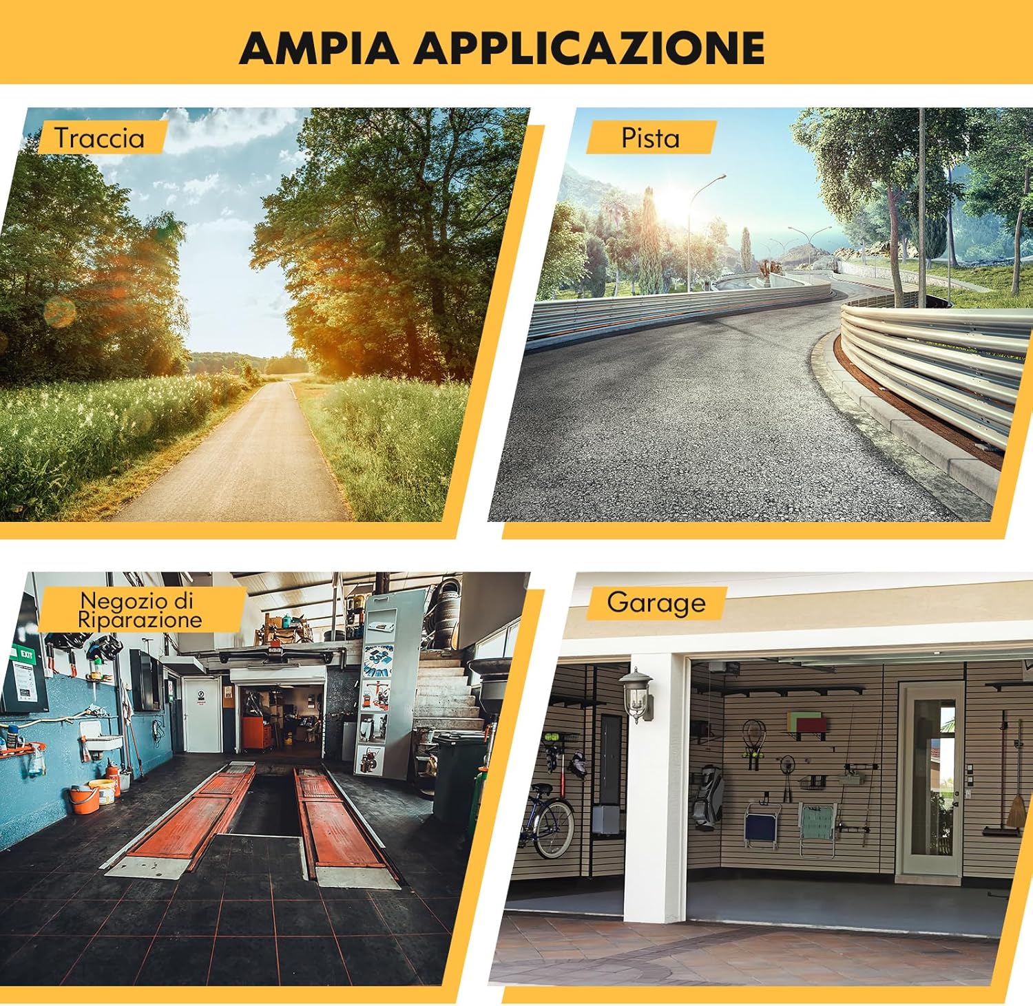 Cavalletto Sollevatore per Moto da Cross, Supporto per Moto Fuoristrada in Metallo con Superficie Antiscivolo, Vaschetta Olio Rimovibile, Portata 450 kg