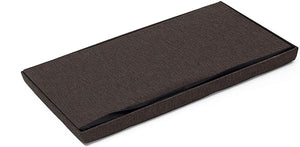 Panca sgabello pouf pieghevole contenitore poggiapiedi 76 cm lino marrone 13_0002337_5