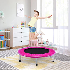 Mini Trampolino Elastico e Pieghevole, Capacità di Carico 150 kg, per Interno ed Esterno