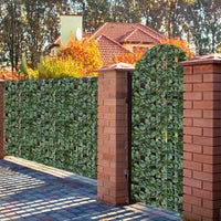 Siepe Artificiale con Foglie Edera Sintetica per Balcone Recinzioni Ringhiere Giardino, 150 x 300 cm