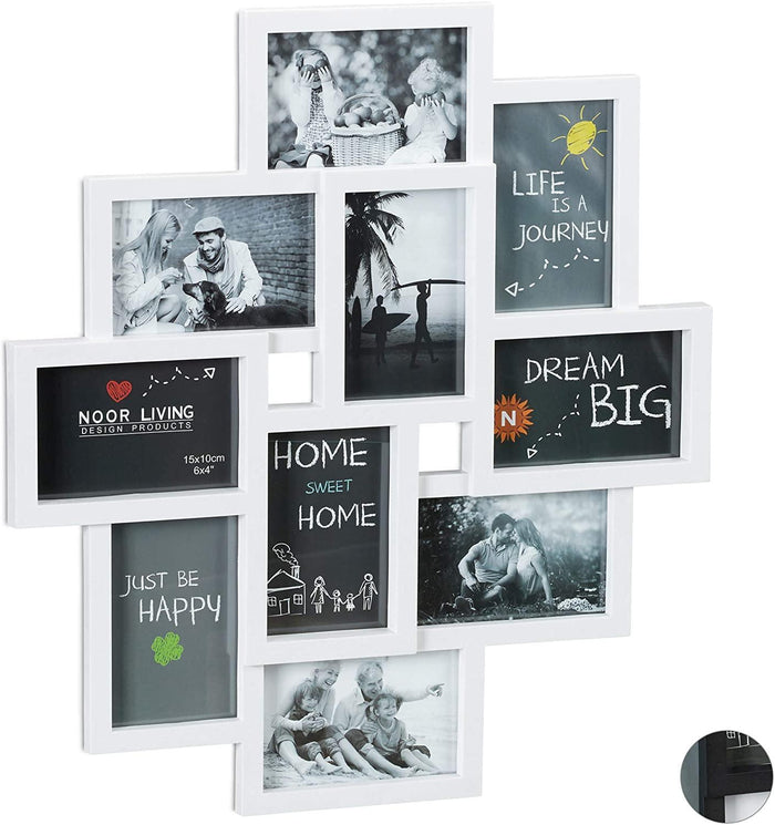 Portafoto Jumbled 10 foto bianco 13_0000599