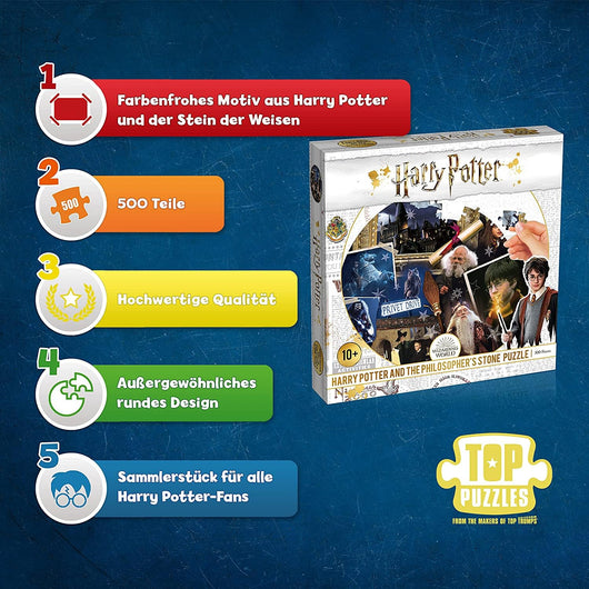 PUZZLE - HARRY POTTER - LA PIETRA FILOSOFALE - 500PC