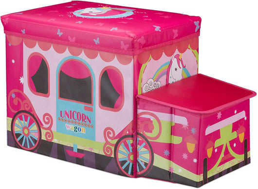 Sgabello pouf cassapanca portagiochi pouf pieghevole per bambini rosa 13_0002812_2